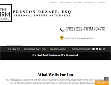 Tablet Screenshot of prestonrezaee.com